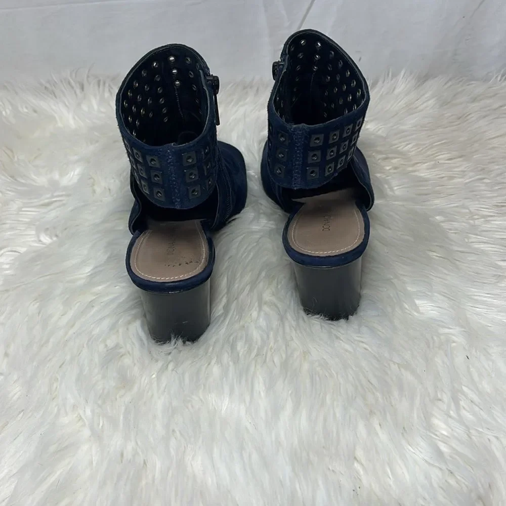 Donald J Pliner Jane SP Black‎ Kid Suede Heels Sz 10